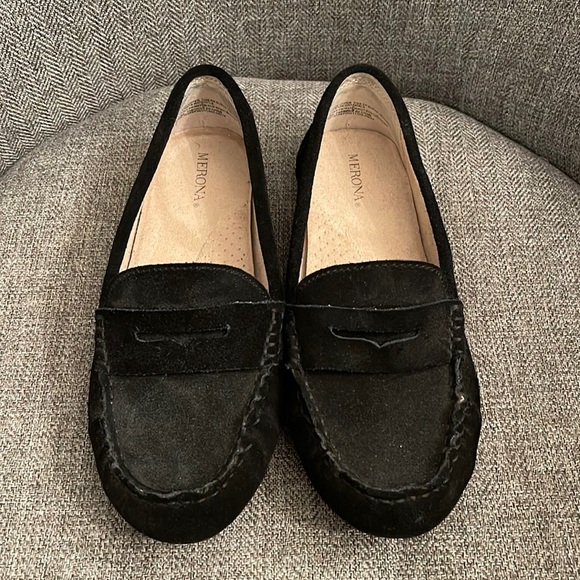 Merona Black Slippers/Moccasins size 7.5 - Picture 1 of 4